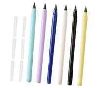 Gadpiparty 6 piezas Lápices Eternos sin Tinta Colores Surtidos Diseño Ergonómico para Dibujo Escritura Estudiantes Regalo Práctico