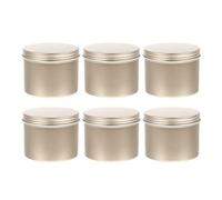 Gadpiparty 6 Piezas Tarro De Vela Equipo Para Hacer Velas Latas Para Pomadas Latas De Velas Con Tapas Lata De Té Tarros De Velas Para Hacer Velas Caja Sellada Aluminio 4oz Grado De Comida