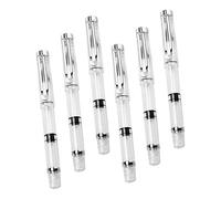 Gadpiparty 6 Piezas Wolf Hair Fountain Brush Pens Refillable Ink For Chinese Calligraphy Soft Flexible Tips Artistic Writing Practice