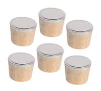 Gadpiparty 6 Tapones de Madera para Botellas de Agua Caliente Tamaño Grande Tapa para Hervidores y Jarras Material Natural Pulido Accesorios para Uso en Cocina y Viaje