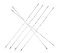 Gadpiparty 6 Varillas de Cortina Vertical Gancho Transparente 53-56 CM Pom Control Seguro Inclinación Apertura Persianas Domésticas para Reparación y Sustitución en Ventanas