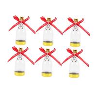 Gadpiparty 6piezas Caja De Dulces Forma Botella Champán Roja Dorada Para Bodas Fiestas Contenedores Obsequio Fiesta