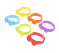 Gadpiparty 6piezas Marcadores de Vino Reutilizables de Silicona Identificadores Creativos para Copas y Botellas Accesorios Divertidos para Fiestas Bares y Eventos Sociales