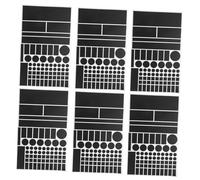 Gadpiparty 6piezas Película Oscurecedora y Bloqueadora De Luz Pegatinas Opacas Negras para Filtros Led Atenuadores Enrutadores Relojes y Electrodomésticos Cubiertas De Protección para Luces