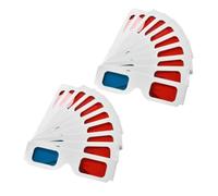 Gadpiparty 70 Piezas Unidades Gafas Papel Rojo y Azul Anaglifo para Películas Cine Hogar Teatro Visualización Tv Uso Educativo Fiesta Fácil Montaje Compatible