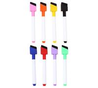 Gadpiparty 8 Marcadores de Borrado en Seco Multicolor para Pizarra con Punta Inclinada, Plástico Duradero y Limpieza Fácil, Ideales para Dibujos y Escritura Suave