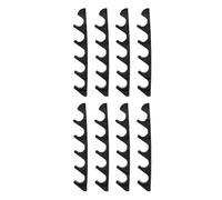 Gadpiparty 8 Piezas de Repuesto para tumbonas, Soportes de Ajuste de 5 Posiciones para tumbonas, Patios, Jardines, Muebles de Exterior, ajustador de posición, Soporte reclinable (Negro)