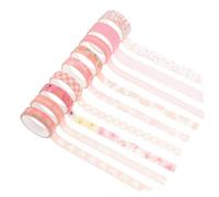Gadpiparty 9 Cinta Decorativa de Washi para Manualidades y Scrapbooking Adhesivos para Diarios Álbumes y Proyectos Diy