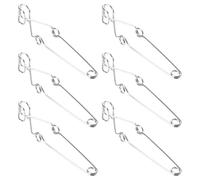 Gadpiparty Abrazadera Metálica Grande para Tubos de Ensayo Laboratorio Pinza de Hierro Resistente a Altas Temperaturas Soporte para 6 Tubos Uso Investigación Científica y Química