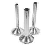 Gadpiparty Accesorios para Embutir Salchichas Embudos de Acero Inoxidable Resistentes, Juego de 3 Piezas para Picadoras de Carne Domésticas