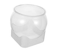 Gadpiparty Acuario Transparente para Escritorio Pecera Ecológica Resistente Hidropónica Multifuncional para Micro Paisajes Cuenco Espacioso para Peces y Plantas Decorativas