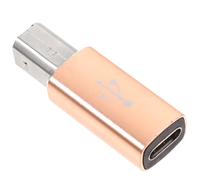 Gadpiparty Adaptador USB tipo C para audio profesional y de buena calidad de sonido de aleación de aluminio hembra a macho con diseño compacto para guitarra y equipo de audio para audio profesional y