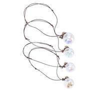 Gadpiparty Adorno Colgante para Automóvil Flores Secas en Vidrio, Difusor de Perfume Elegante Fina Elaboración para Camiones y Paredes, Paquete de 4 Piezas