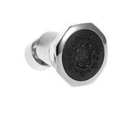 Gadpiparty Aireador de Grifo Giratorio de Cobre y Abs Boquilla Esférica Plateada, Adaptador para Cocina Prevención de Fugas y Múltiples Capas de Electrochapado