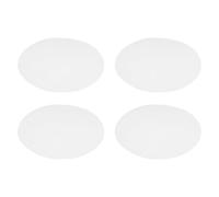Gadpiparty Alfombrillas de silicona para vaporizar, 10 almohadillas antiadherentes con buena permeabilidad al aire y fáciles de limpiar, color blanco para cocinar bollos y Dim Sum
