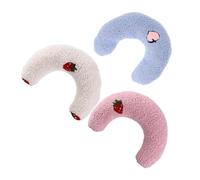 Gadpiparty Almohada para Gatos U en Forma de Media Rosquilla, Almohada Calmante de Peluche, Pack 3 Unidades (,), para Interior y Viajes, Adecuada para Gatos Pequeños y Perros