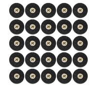 Gadpiparty Almohadillas Elevadoras para Patas de Muebles 30 Piezas de Goma Negra Tornillos, Antideslizantes y Protectoras para Sofás, Mesas y Sillas, Accesorio para Mejorar la Altura y