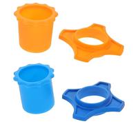 Gadpiparty Anillo Protector de Silicona para Micrófono Textura Antideslizante, Accesorios para Micrófono de Mano en Karaoke Doméstico, Funda Decorativa y Antivuelco, Juego de 2 Unidades