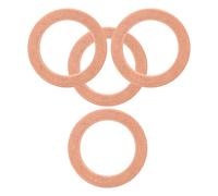 Gadpiparty Arandelas de Compresión de Cobre para Bomba de Freno, 4 Piezas, Junta de Sello de Aceite Resistente al Desgaste, Compatible Pinzas Superiores, Uso en Reparaciones de Automóviles