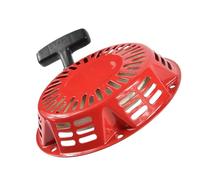 Gadpiparty Arrancador Manual para Generador Gasolina Resistente de Plástico Hierro Compatible con Inicio Fácil y Duradero para Generadores Eléctricos Domésticos y Agrícolas Rojo