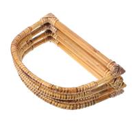 Gadpiparty Asas de bolso para hacer bolsos, 4pcs de madera natural para DIY y manualidades, textura vintage, superficie lisa, accesorio para bolsos y monederos Color Aleatorio