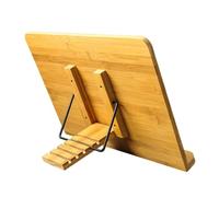 Gadpiparty Atril de Madera de Nogal Ajustable Grande para Libros y Tabletas Soporte Plegable Multiusos para Escritorio Estante Lectura Portátil Adecuado para Oficina Aula y Hogar