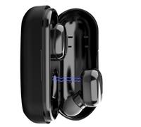 Gadpiparty Auriculares Inalámbricos Estéreo Binaurales con Micrófono Diseño y Impermeables y Cómodos Correr Negro