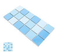 Gadpiparty Azulejos decorativos de cerámica de mosaico fáciles de usar con múltiples usos, 36 piezas para piscina y cocina, estanques de peces y zonas de piscina