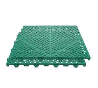 Gadpiparty Baldosas de Drenaje para Garaje 2piezas Panel de Rejilla Cuadrado Antideslizante de Plástico Verde Diseño Entrelazado Flexible para Suelo de Taller y Servicio