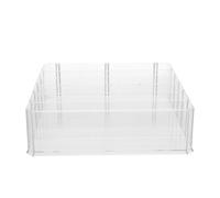 Gadpiparty Bandeja de Acrílica Transparente Grande 6 Compartimentos Desmontables Caja Registradora Portátil para Oficina y Comercio Organizador Múltiple para Billetes y Monedas