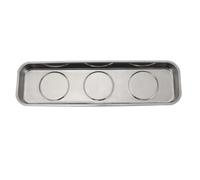 Gadpiparty Bandeja Magnética de Acero Inoxidable para Piezas, Organizador de Piezas Magnéticas, Plata, para Tornillos y Pernos, se Fija en Horizontal, Vertical o Boca Abajo, Hogar y Taller