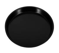 Gadpiparty Bandeja Redonda Resistencia a Deformaciones de Acero al Carbono Negro para Pizza Antiadherente para Horno Adecuado para Uso en Casa y Cafeterías