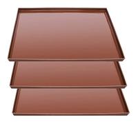 Gadpiparty Bandejas de Silicona Resistentes a Altas y Fáciles de Limpiar de 3 Piezas para Deshidratador para Hacer Cecina y Galletas