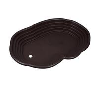 Gadpiparty Bañera Grande para Tortugas con Rampa Piscina para Reptiles ABS Resistente Plataforma para Terrario Bebedero y Área de Baño para Tortugas y Anfibios