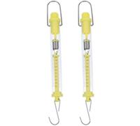 Gadpiparty Báscula Mecánica Fácil Lectura 2 Piezas de Resorte de Plástico con Gancho para Colgar y Diseño Cilíndrico Color Aleatorio en Aula y Campo para Laboratorio Escolar