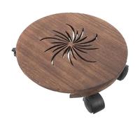 Gadpiparty Base Móvil para Macetas de Madera con Ruedas Soporte Práctico para Plantas y Bonsáis para y Patio Diseño Ligero y Resistente
