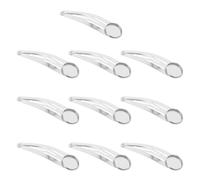 Gadpiparty Bases para Accesorios Cabello DIY, 10 Piezas de Pinzas Pelo Broche de Hierro, Diámetro Interior 12 Mm, Color Plata, Materiales para Manualidades y Horquillas Hechas a Mano