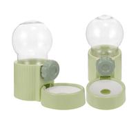 Gadpiparty Bebedero Automático Colgante para Perros y Gatos 2 Piezas Dispensador Resistente al Desgaste para Mascotas Pequeñas Accesorio Práctico para Jaulas Color Verde