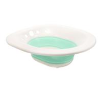 Gadpiparty Bidé plegable para el cuidado personal, color blanco y verde, apto para mujeres embarazadas y ancianos, lavabo de limpieza compacto diseñado para asientos de inodoro estándar y inodoro