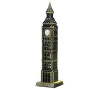 Gadpiparty Big Ben Estatua Modelo Arquitectónico Aleación Inglaterra Big Ben Campanario Coleccionable Figura de Turismo Souvenir Decoración de Mesa, Aleación, Latón