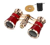 Gadpiparty Binoculares Compactos Vintage con Funda y Cadena Prismáticos Pequeños para Ópera Observación de Aves Deportivos