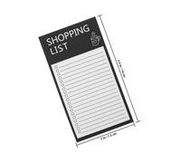 Gadpiparty Bloc de notas magnético para compras de comestibles y organización de refrigeradores, comodidad portátil con diseño único, 2 blocs de papel reutilizables con estilo distintivo para nevera