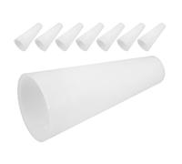 Gadpiparty Bobinas de Hilo Cónicas de Plástico Blancas 8 Piezas Tubo Bobinador para Tejer y Bordar Carretes Grandes para Gestión y Almacenamiento de Hilo en Manualidades y Tejido