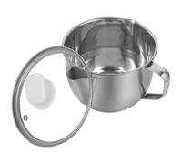 Gadpiparty Bol de Acero Inoxidable para Cocina con Tapa, Separación de Aceite y Agua, Fácil de Limpiar, Adecuado para Restaurantes y Áreas de Procesamiento de Alimentos