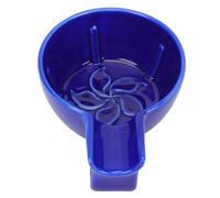 Gadpiparty Bol de Burbujas de Cerámica Azul Grande para Afeitado Masculino