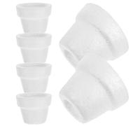 Gadpiparty Bolas de espuma de poliestireno blanco en forma de maceta para proyectos de arte y manualidades, plástico de espuma portátil ligero con larga vida útil, para decoración de mesas y entornos