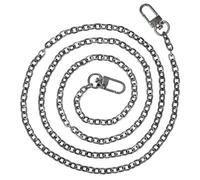 Gadpiparty Bolsa de cadena negra con hebillas que se puede utilizar como correa cruzada para hacer tu bolsa y llevar como corbata de zapatos