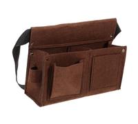Gadpiparty Bolsa de la cintura para la uña bolsillo bolsas de herramientas riñonera para herramientas de carpintero bolsa de cinturón de herramientas para carpintero fibra química Café
