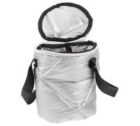 Gadpiparty Bolsa Térmica Pequeña Tipo Cubo para Almuerzo, Aislamiento Portátil para Comida, Diámetro 13 Cm y Altura 18 Cm, Bolsa Térmica para Picnic, Trabajo y Viaje, Portaplatos Aislante