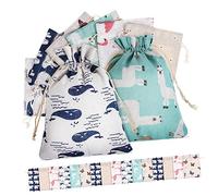 Gadpiparty Bolsas Pequeñas de Joyería Cordón 24 Piezas para Obsequio Mujeres Beige Natural Cierre Fácil Boda Fiesta Almacenamiento Especial Navidad Estilo Aleatorio